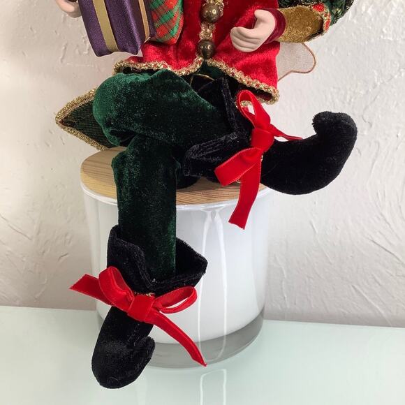 Vintage Mark Roberts Christmas Santa Bendable 22” tall  EUC - Picture 6 of 12